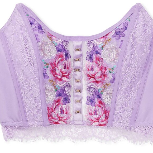 Dream Angels Floral Embroidery Strapless Corset Top - SIZE S-M - Picture 2 of 4